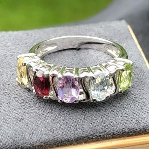 925 Sterling Silver Gemstone Ring